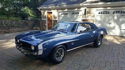 1969 Chevrolet Camaro std black  1969 L78 camaro with factory docs Dusk blue M22 410 ,chambered, tach ,etc