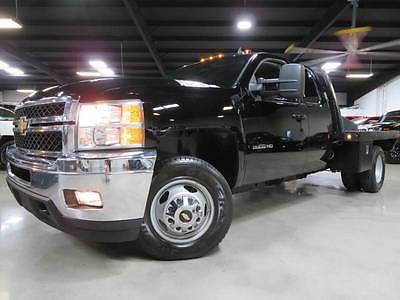 2013 Chevrolet Silverado 3500 LTZ 4x4 4dr Extended Cab LB DRW 13 K3500HD LTZ 6.6L Duramax Diesel Allison 4x4 Extended cab Flat bed 1owner TX