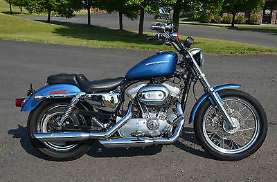 2005 Harley-Davidson Sportster  2005 Blue Harley Davidson Sportster XL883L XL 883 L Low Many Extras Low Miles!