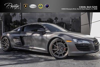 2009 Audi R8 Base Coupe 2-Door 2009 Audi R8 4.2L Manual, Wrapped in Matte Gray