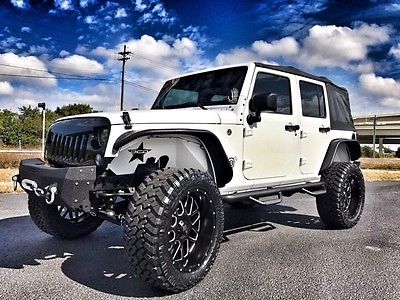 2016 Jeep Wrangler CUSTOM LIFTED WHITEOUT LEATHER 2016 White CUSTOM LIFTED WHITEOUT LEATHER!