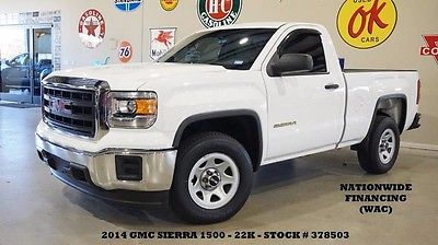 2014 GMC Sierra 1500 REG CAB 4X2 V6,AUTO,CLOTH,22K,WE FINANCE! 14 SIERRA 1500 REGULAR CAB 4X2,V6,AUTOMATIC,CLOTH,17IN WHEELS,22K,WE FINANCE!!