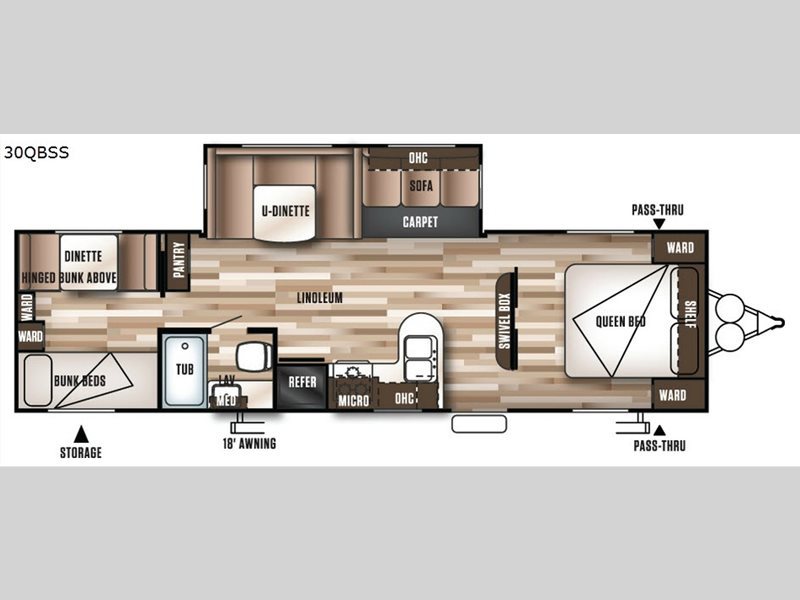 2017 Forest River Rv Wildwood 30QBSS