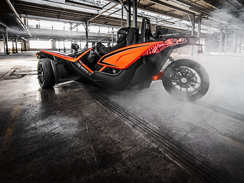 2017 Polaris Slingshot Reverse Trike SLR Orange Madness