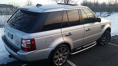2008 Land Rover Range Rover Sport Supercharged 4x4 4dr SUV 2008 Land Rover Range Rover Sport Supercharged 4x4 Silver Luxury SUV Navi DVD