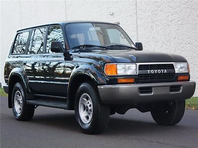 1994 Toyota Land Cruiser Base Sport Utility 4-Door 4X4 LEATHER FJ80 4WD RUNS & DRIVES GREAT EXTRA CLEAN