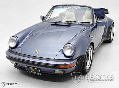 1989 Porsche 930 Turbo Cabriolet Turbo Cab Cabriolet Convertible Blue 1 of 181 Extremely Rare 1988 1989