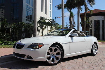 2007 BMW 6-Series Base Convertible 2-Door 2007 bmw 650 i convertible sport pkg cold whr pkg logic 7 sat rad comfort access