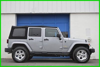2014 Jeep Wrangler Sahara 4X4 4WD Navigation Alpine Uconnect Loaded Repairable Rebuildable Salvage Runs Great Project Builder Fixer Easy Fix Save