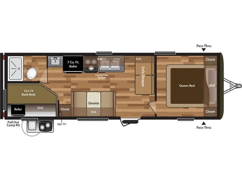 2016 Keystone Hideout 27RBWE