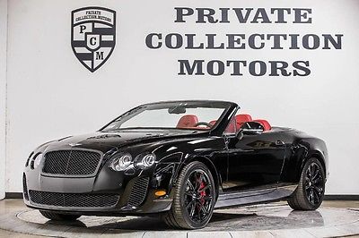 2011 Bentley Continental GT  2011 Bentley GTC Supersports Pristine Low Miles Red Interior Clean Carfax