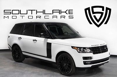 2015 Land Rover Range Rover Supercharged Sport Utility 4-Door 15 LR Range Rover SC-Fuji White/Ebony-Black Design Pack-Black Contrast Roof-Call