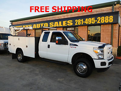 2012 Ford F-350 XL Extended Cab Pickup 4-Door 2012 Ford F-350 Super Duty  4x4 XL Utility Service Truck With Crane