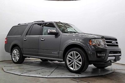 2016 Ford Expedition  EL Platinum 4X4 Pwr 3rd Row Nav Lthr Htd/AC Seats Pwr Roof & Boards 22in Wheels