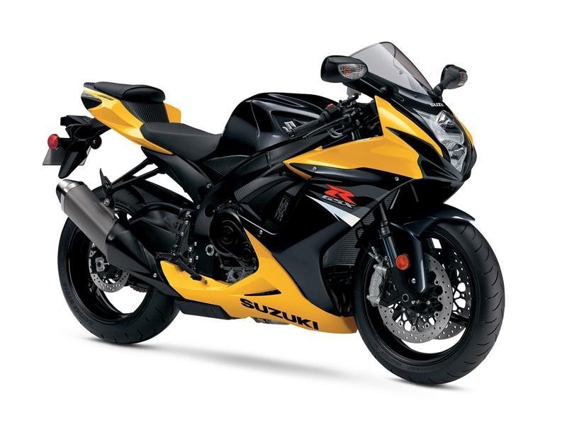 2017 Suzuki GSX-R600 - Glass Sparkle Black / Marble Daytona Yellow