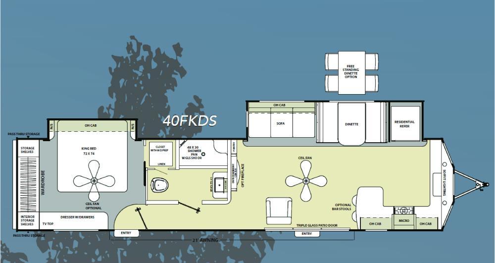 2017 Coachmen Catalina Destination 40FKDS