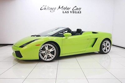 2008 Lamborghini Gallardo Spyder Convertible 2-Door 2008 Lamborghini Gallardo Spyder RARE VERDE ITHACA Paint! $257k+MSRP AD Personam