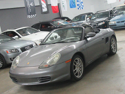 2004 Porsche Boxster 2dr Roadster 5-Speed Manual 63000 MILES 5SPD NONSMOKER FLORIDA CLEAN CARFAX SEE VIDEO TOO STICK SHIFT CONVER
