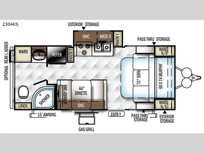 2017 Forest River Rv Rockwood Mini Lite 2304KS