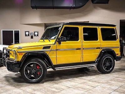 2016 Mercedes-Benz G-Class  2016 Mercedes-Benz G63 AMG Performance Studio Package Solarbeam Yellow 2700Miles