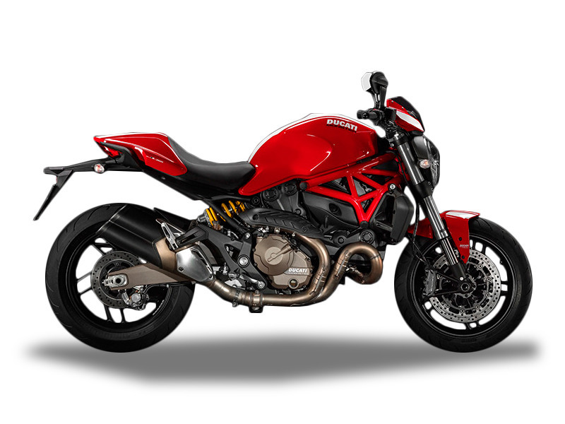2016 Ducati Monster 821 Stripe Red with Stripe Liver