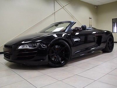 2011 Audi R8 Spyder Convertible 2-Door 1 OWNER CLEAN CARFAX, 6 SPEED MANUAL, LOTS OF UPGRADEDS, MUST SEE PICS