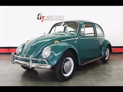 1966 Volkswagen Beetle - Classic  VW Sunroof Bug 1300cc Survivor Java Green Samba Aircooled Bugorama Oval Ragtop