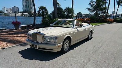 2001 Rolls-Royce Corniche Convertible 2001 Rolls Corniche All Books And Records Maintained At Local Rolls Dealership