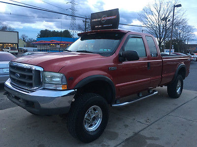 2002 Ford F-250  f250 free shipping warranty cheap 4x4 leather lariat long bed runs great
