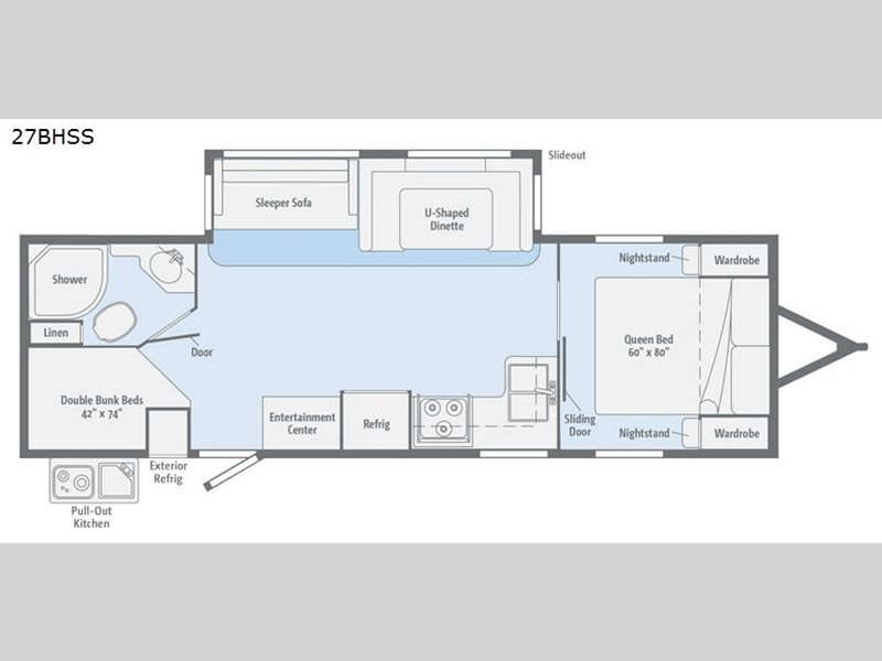 2017 Winnebago Industries Towables Minnie Plus 27BHSS