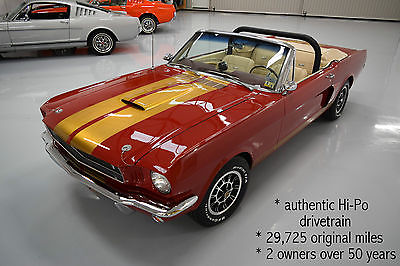 1966 Ford Mustang convertible GT350 replica 29k original DOCUMENTED miles, 2 owners 50 years, see VIDEO