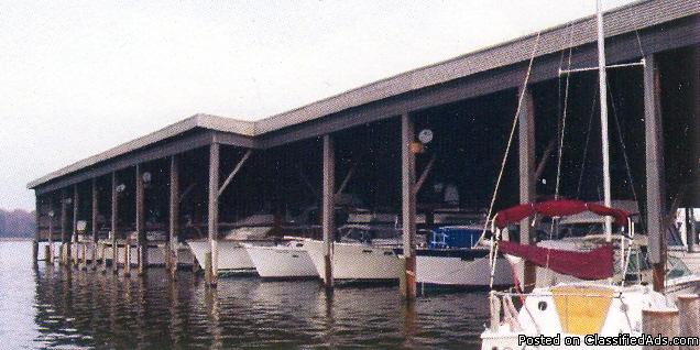 COVERED BOAT SLIPS for  SALE or RENTAL