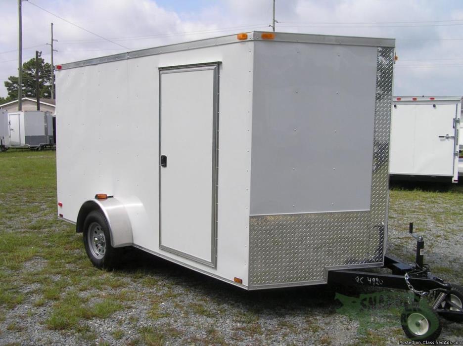 NEW 7x12ft. Toy Hauler - Xtra 3in Height , RV Style Side Door