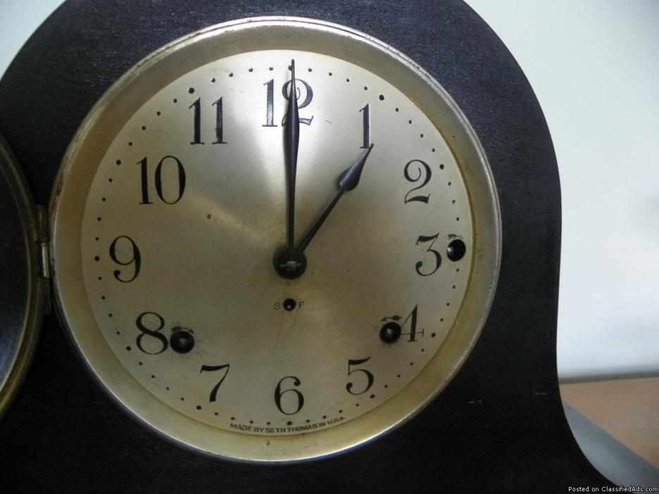 Seth Thomas Table/Antique Wind-Up Clock, 1