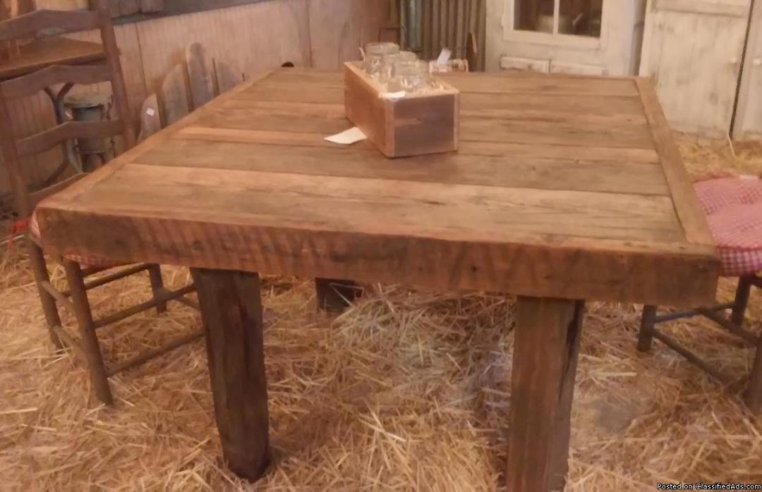 Barn wood furniture, 2