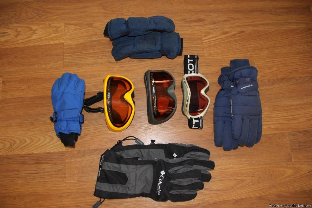 Ski gloves/goggles