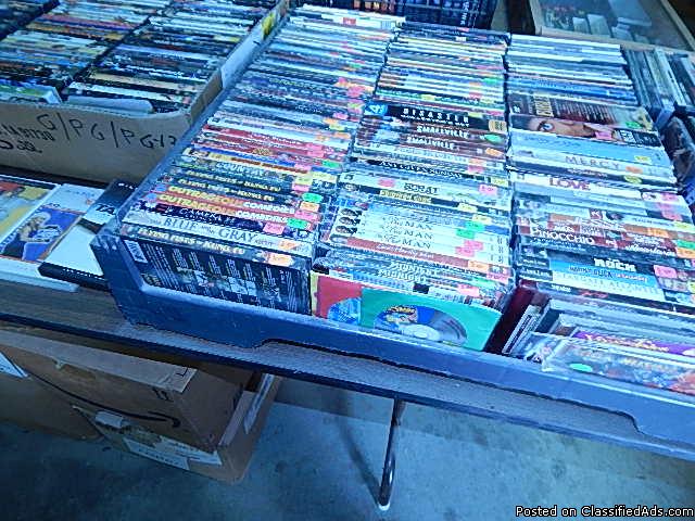 cds/dvds/ movies for sale they are $1. per disc - $1 (Clayton,In.)