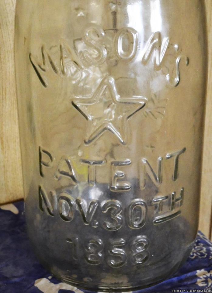 Antique mason Jar, 1