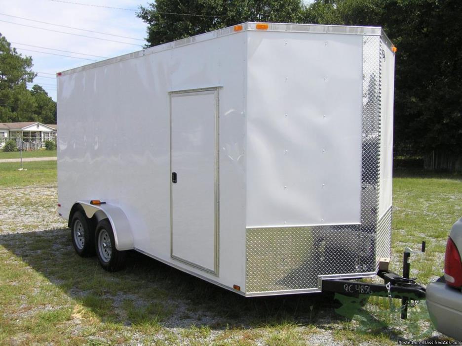 EXTRA TALL 7x16 Enclosed Trailer for SXS/Razor