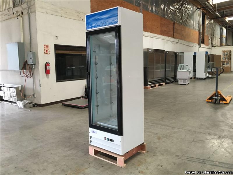 Merchandiser Freezer Refrigerator Glass Door Beer Cooler NSF, 4