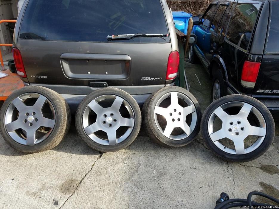2008 Chevy Cobalt SS R18 tires with rims, 1