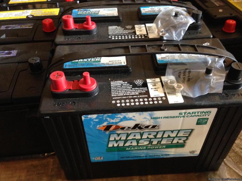 Marine batteries $55, 3