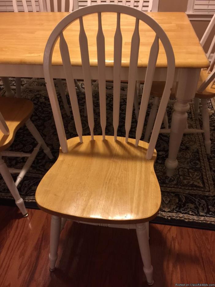 Farm House Kitchen table with 6 chairs, 1
