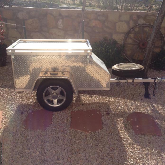 DIAMOND PLATED CARGO TRAILER, 0