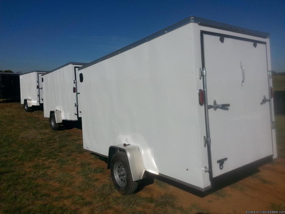 5X10 Single Enclosed Trailers starting at $1999