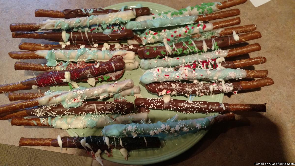 Chocolate covered pretzels, 1