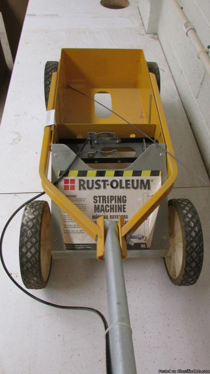 Rust-Oleum Striping Machine, 3