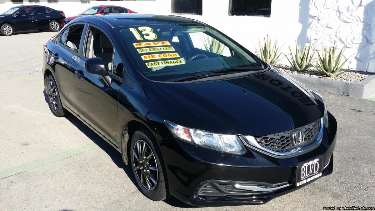 2013 HONDA CIVIC - $0 MONEY DOWN AND AFFORDABLE PAYMENTS O.A.C.