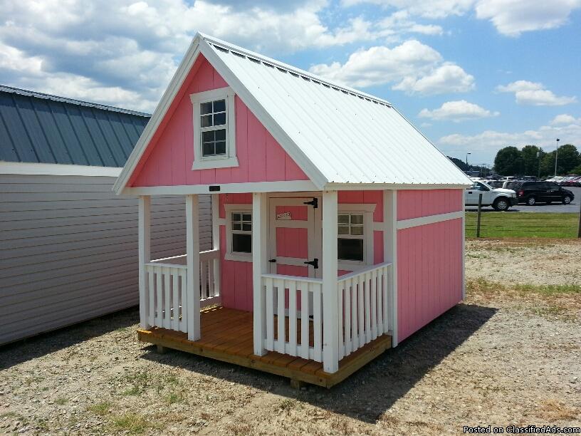 8x12 CLUBHOUSE PAINTED $109.00 RENT TO OWN 36 MONTHS