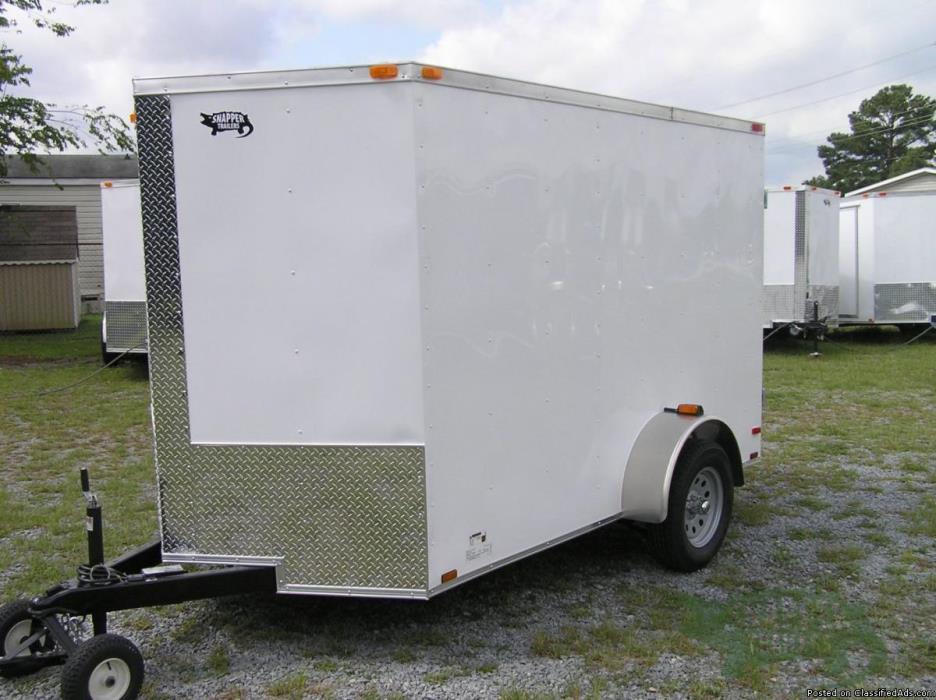 New trailers for sale!  6 ft. x10 V-Nose Front Enclosed Trailer with Xtra 3...